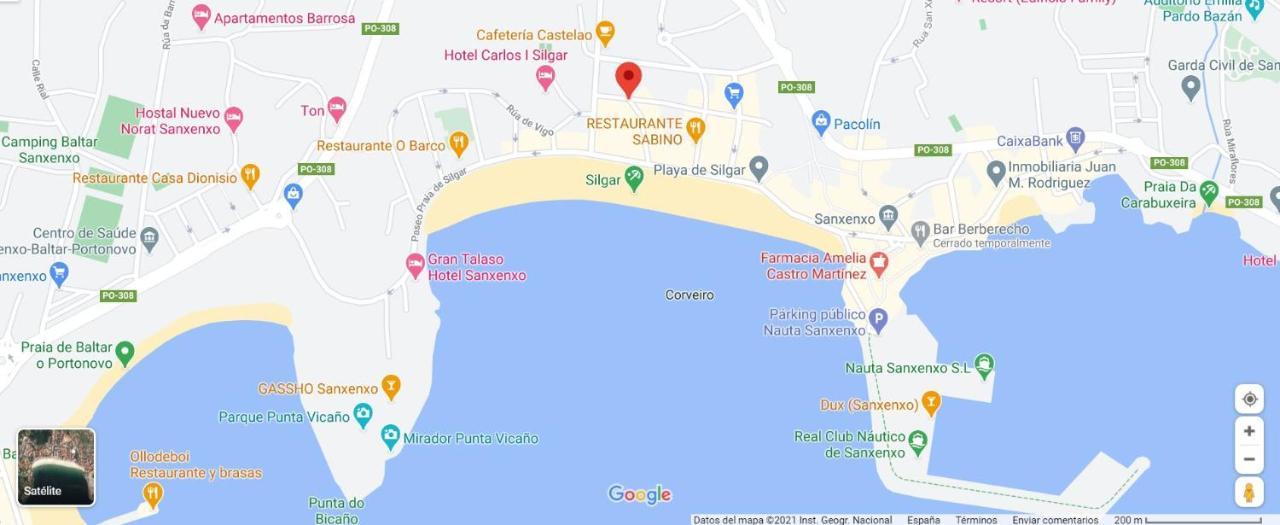 サンシェンショDesconectaengalicia Castelao, 50M Playa Silgarアパートメント エクステリア 写真